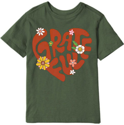 MAYANK CREATION Printed Women Round Neck Dark Green T-Shirt