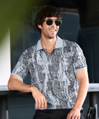 CAMPUS SUTRA Printed Men Polo Neck Multicolor T-Shirt
