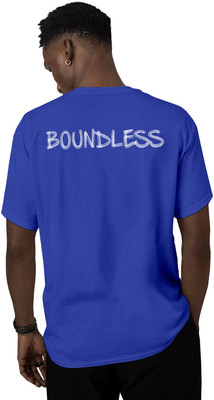 Fighterhero Printed Men Round Neck Blue T-Shirt