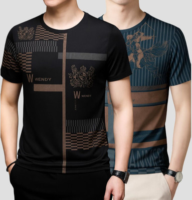 Belive in Yourself Printed Men Round Neck Multicolor T-Shirt