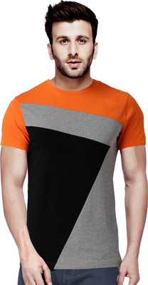 JUGULAR Colorblock Men Round Neck Multicolor T-Shirt