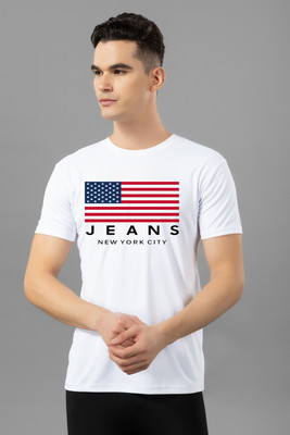 Berlin Graphic Print Men Round Neck White T-Shirt