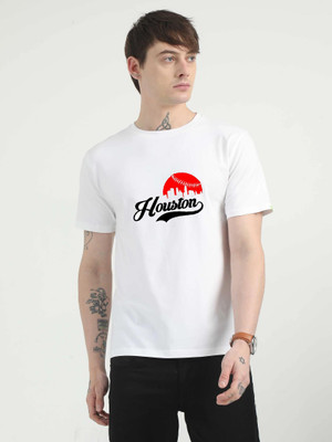 sms creation Graphic Print Men Round Neck White T-Shirt