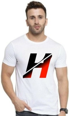 GP GARMENTS Printed Men Round Neck White T-Shirt