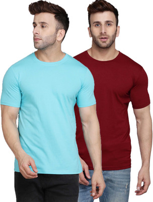 MINISTRY OF FRIENDS Solid Men Round Neck Multicolor T-Shirt