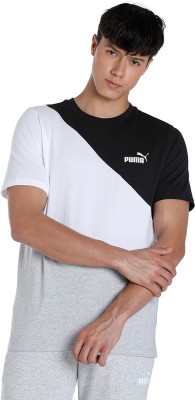 PUMA Colorblock Men Crew Neck Multicolor T-Shirt