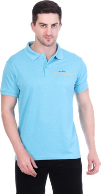 Renessa Solid Men Polo Neck Multicolor T-Shirt