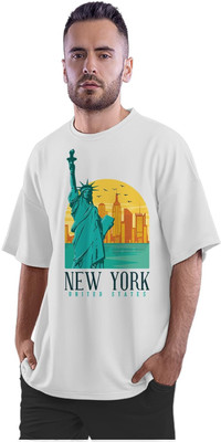 NOIIDAPRINT Printed Men Round Neck Multicolor T-Shirt
