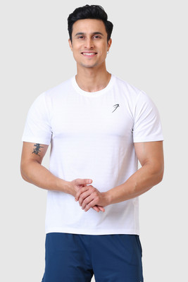 FuaarK Solid Men Round Neck White T-Shirt