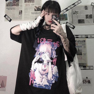 brief chickade Graphic Print Women Crew Neck Black T-Shirt