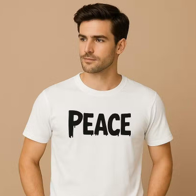 Shivholic fashion Graphic Print, Printed Men Round Neck White T-Shirt