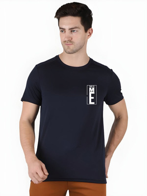 SZN Printed Men Round Neck Dark Blue T-Shirt