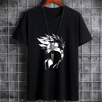 KIUTEES Graphic Print Men Round Neck Black T-Shirt