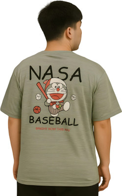 RAKOS Graphic Print Men Crew Neck Green T-Shirt