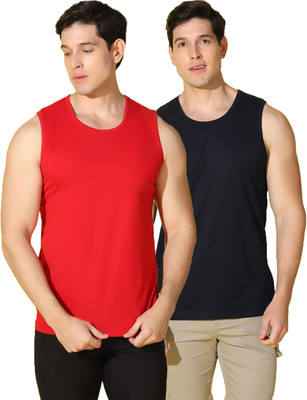 WOOSTRO Solid Men Round Neck Multicolor T-Shirt