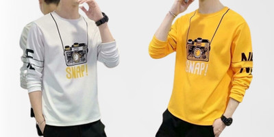 Stelino Printed Men Round Neck Multicolor T-Shirt