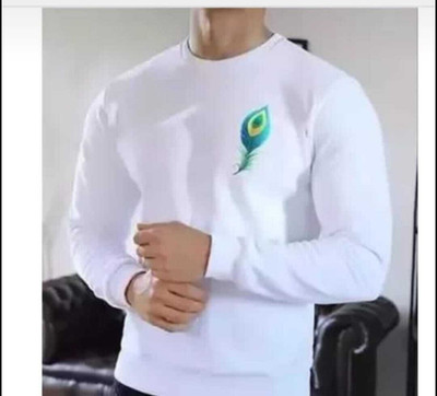 MRAxBROTHERS Printed Men Round Neck White T-Shirt