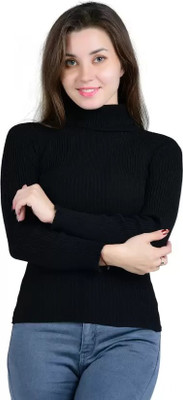 Expert Choice Solid Women Round Neck Black T-Shirt