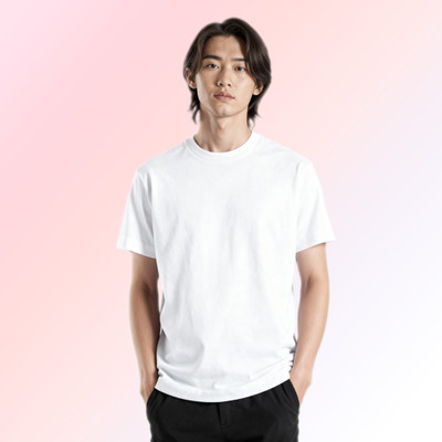 Huetana Solid Men Crew Neck White T-Shirt