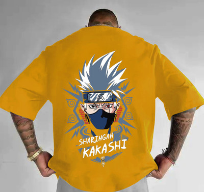 TEESHACK Printed Men Round Neck Yellow T-Shirt