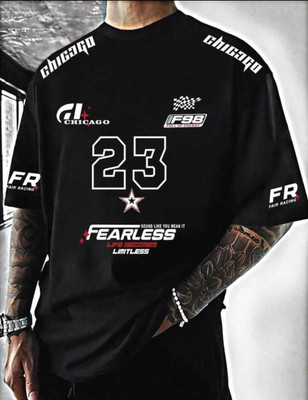 goodsign Printed Men Round Neck Black T-Shirt