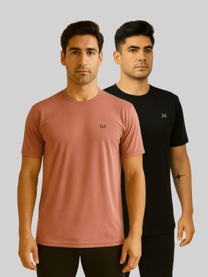 Force NXT Solid Men Round Neck Multicolor T-Shirt