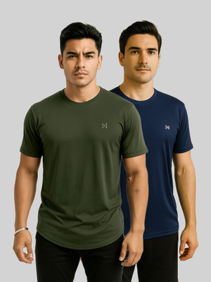 Force NXT Solid Men Round Neck Multicolor T-Shirt