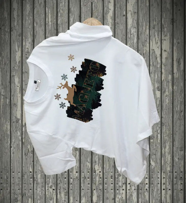 Birdhaus Printed Men Round Neck White T-Shirt