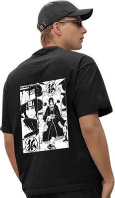 Cool Plus Printed Men Round Neck Black T-Shirt