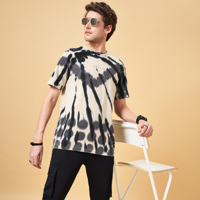 Street 808 by Pantaloons Printed Men Round Neck Multicolor T-Shirt