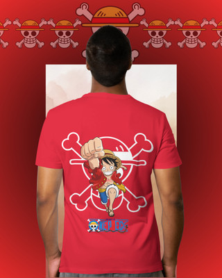 EYESTOP Printed Men Round Neck Red T-Shirt