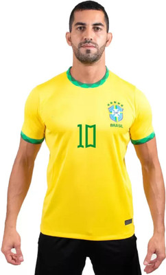 rjm Printed Men Round Neck Yellow T-Shirt