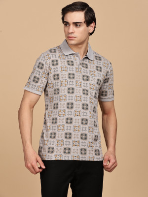 WEXFORD Printed Men Polo Neck Red T-Shirt