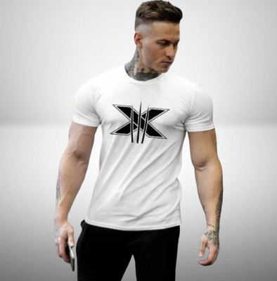 FURRR Printed Men Round Neck White T-Shirt