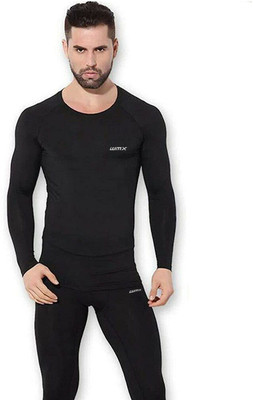 WMX Solid Men Round Neck Black T-Shirt