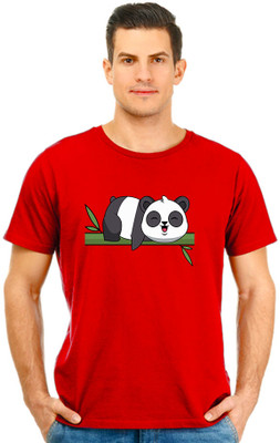 montae Graphic Print Men Round Neck Red T-Shirt