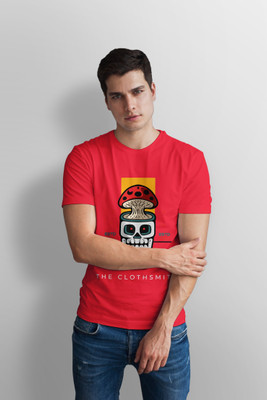 BALFAZAAR Graphic Print Men Round Neck Red T-Shirt