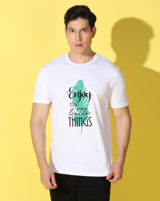 WOOSTRO Graphic Print Men Round Neck White T-Shirt