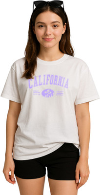 My Swag Typography Women Round Neck White T-Shirt