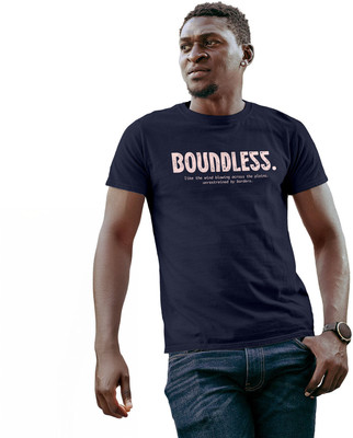 Fighterhero Printed Men Round Neck Navy Blue T-Shirt