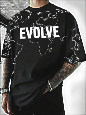 Smosh Printed Men Round Neck Black T-Shirt