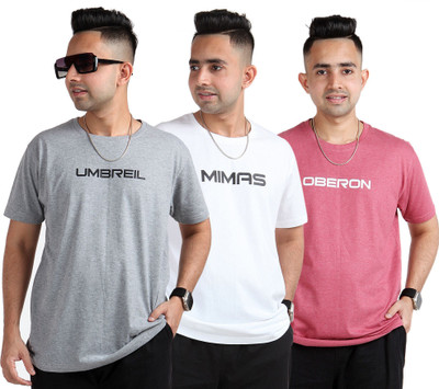 VB Clothing Typography Men Round Neck Multicolor T-Shirt
