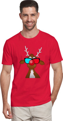 Buy That Trendz Printed Men Round Neck Red T-Shirt