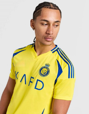 Smv Typography, Colorblock Men V Neck Yellow T-Shirt