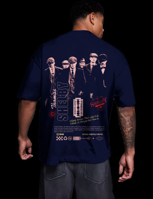 RAN ELEVEN COMPANY Graphic Print Men Crew Neck Black T-Shirt
