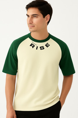 UrGear Printed Men Round Neck White T-Shirt