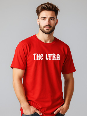 TheLyra Graphic Print Men Round Neck Red T-Shirt