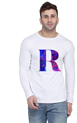 NABCLOTH Printed Men Round Neck White T-Shirt