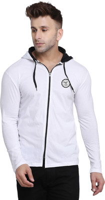 tfurnish Graphic Print Men Hooded Neck White T-Shirt