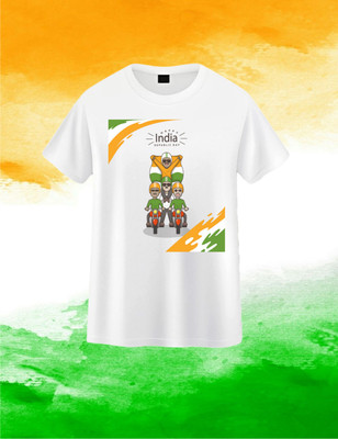 Ashu Fashions Printed Men Round Neck Multicolor T-Shirt